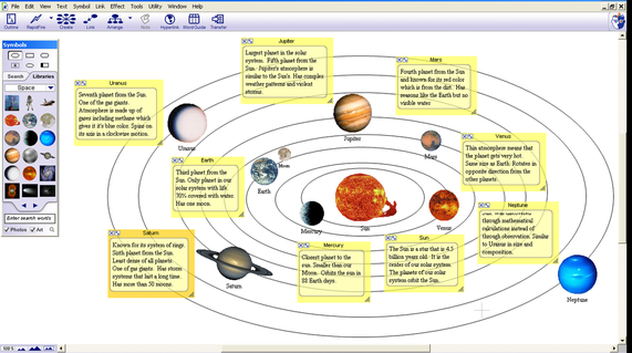 solar system graphic organizer printable